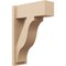 Ekena Millwork 7 1/2-in W x 18-in D x 26-in H Funston Block Rough Cedar Woodgrain TimberThane Outlooker, Primed Tan OUTUR075X18X26FST44RCPR - alternate 1